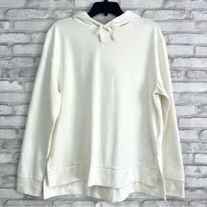 A New Day Women’s Cream Long Sleeve Hooded Pullover Sweatshirt - NWT
